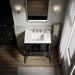 KOHLER K-33536-ASB Hearthaven 30" bathroom vanity cabinet with sink and quartz top, slate grey - view 3