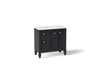 KOHLER K-33537-ASB Hearthaven 36" bathroom vanity cabinet with sink and quartz top, slate grey