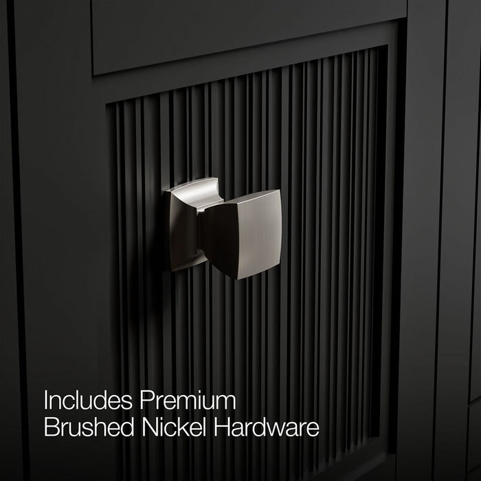 KOHLER K-33538-ASB Hearthaven 48" bathroom vanity cabinet with sink and quartz top, slate grey - view 5