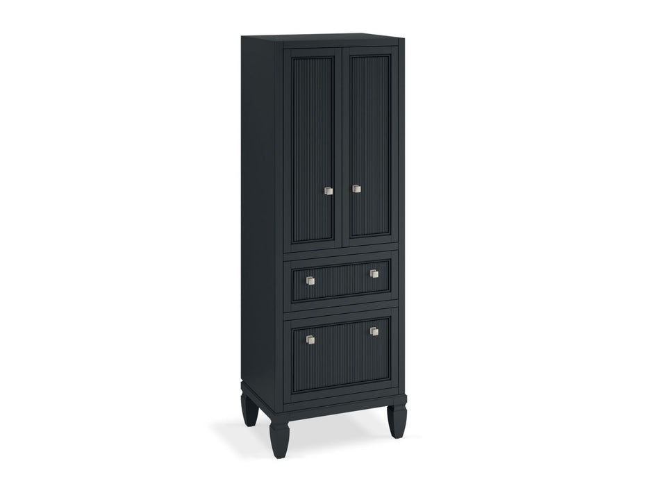 KOHLER K-33540-ASB Hearthaven 24" x 70" linen tower, slate grey