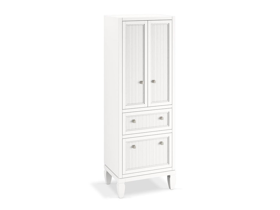 KOHLER K-33540-ASB Hearthaven 24" x 70" linen tower, white