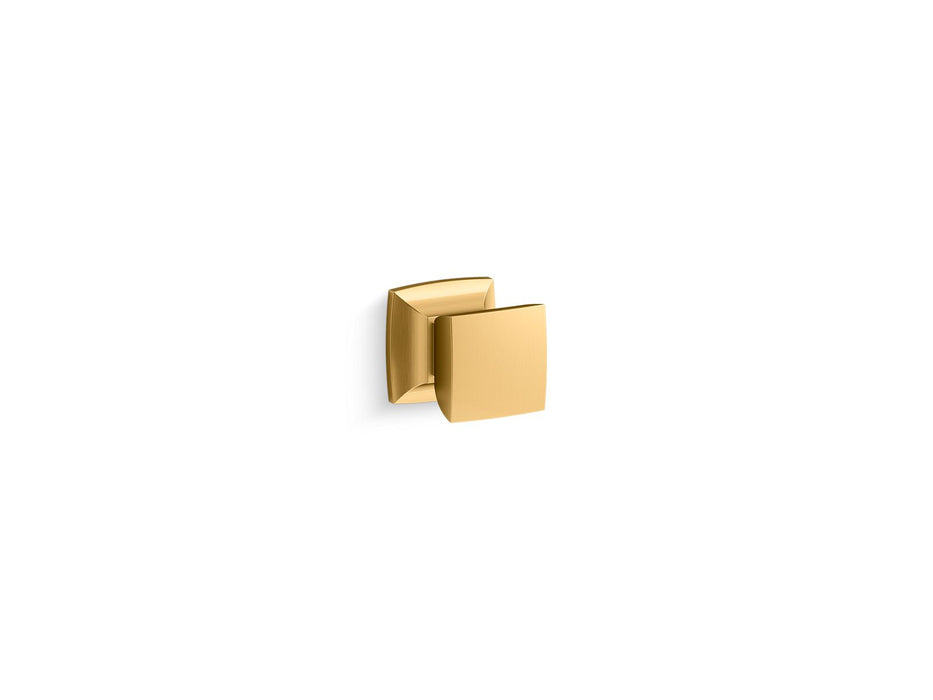 KOHLER K-33542 Hearthaven Cabinet knob, vibrant brushed moderne brass