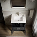 KOHLER K-33543-ASB Southerk 24" bathroom vanity cabinet with sink and quartz top, slate grey - view 3
