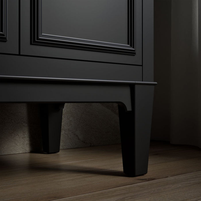 KOHLER K-33543-ASB Southerk 24" bathroom vanity cabinet with sink and quartz top, slate grey - view 4