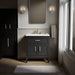 KOHLER K-33544-ASB Southerk 30" bathroom vanity cabinet with sink and quartz top, slate grey - view 5