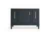 KOHLER K-33546-ASB Southerk 48" bathroom vanity cabinet with sink and quartz top, slate grey - view 4