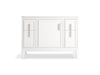 KOHLER K-33546-ASB Southerk 48" bathroom vanity cabinet with sink and quartz top, white - view 4