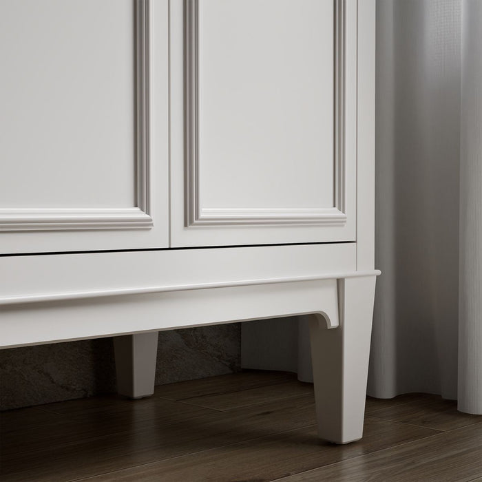 KOHLER K-33547-ASB Southerk 60" bathroom vanity cabinet with sinks and quartz top, white - view 5