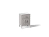 KOHLER K-33551-ASB Seer 24" bathroom vanity cabinet with sink and quartz top, mohair grey