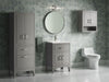 KOHLER K-33551-ASB Seer 24" bathroom vanity cabinet with sink and quartz top, mohair grey - view 3
