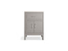 KOHLER K-33551-ASB Seer 24" bathroom vanity cabinet with sink and quartz top, mohair grey - view 4