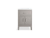 KOHLER K-33551-ASB Seer 24" bathroom vanity cabinet with sink and quartz top, mohair grey - view 5