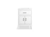 KOHLER K-33551-ASB Seer 24" bathroom vanity cabinet with sink and quartz top, white - view 5