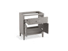 KOHLER K-33552-ASB Seer 30" bathroom vanity cabinet with sink and quartz top, mohair grey - view 2