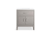 KOHLER K-33552-ASB Seer 30" bathroom vanity cabinet with sink and quartz top, mohair grey - view 5