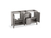 KOHLER K-33555-ASB Seer 60" bathroom vanity cabinet with sinks and quartz top, mohair grey - view 2