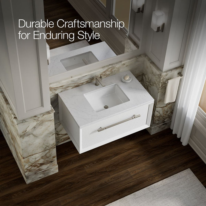 KOHLER K-33562 Enivo 36" wall-hung bathroom vanity cabinet, white - view 4