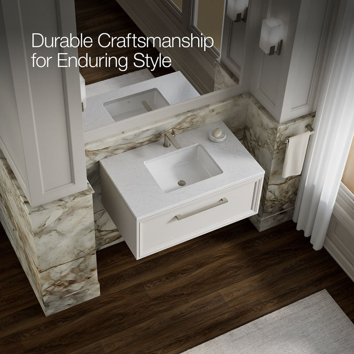 KOHLER K-33566 Lodern 36" wall-hung bathroom vanity cabinet, linen white - view 2