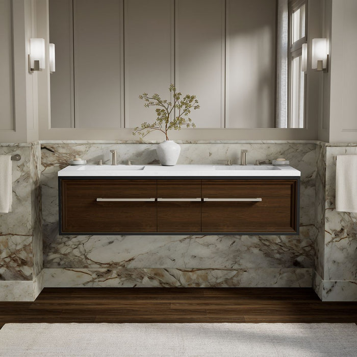 KOHLER K-33567 Lodern 60" wall-hung bathroom vanity cabinet