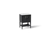 KOHLER K-33577-ASB Winnow 24" bathroom vanity cabinet with sink and quartz top, slate grey