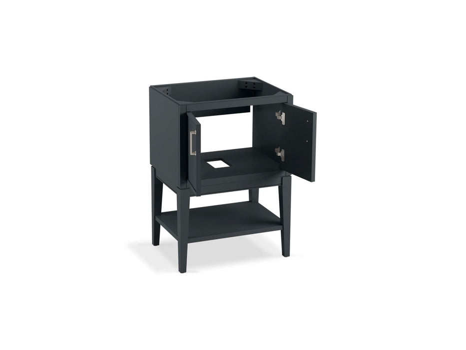 KOHLER K-33577-ASB Winnow 24" bathroom vanity cabinet with sink and quartz top, slate grey - view 2