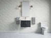 KOHLER K-33577-ASB Winnow 24" bathroom vanity cabinet with sink and quartz top, slate grey - view 3