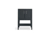 KOHLER K-33577-ASB Winnow 24" bathroom vanity cabinet with sink and quartz top, slate grey - view 4