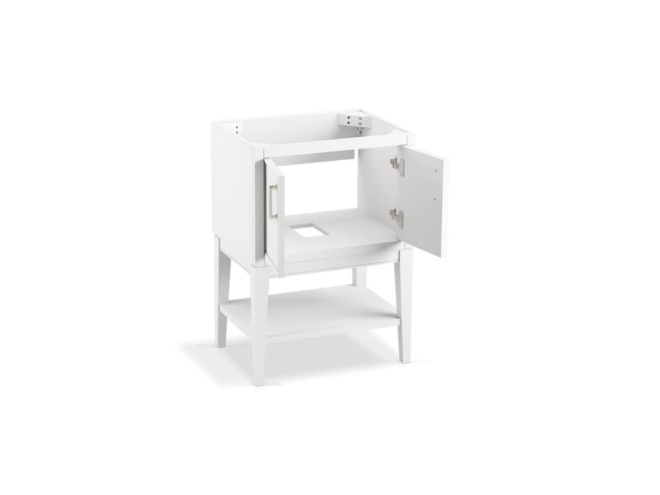 KOHLER K-33577-ASB Winnow 24" bathroom vanity cabinet with sink and quartz top, white - view 2