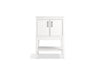 KOHLER K-33577-ASB Winnow 24" bathroom vanity cabinet with sink and quartz top, white - view 4