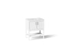 KOHLER K-33578-ASB Winnow 30" bathroom vanity cabinet with sink and quartz top, white