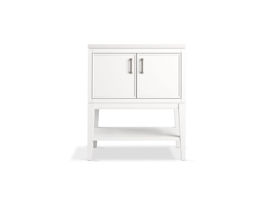 KOHLER K-33578-ASB Winnow 30" bathroom vanity cabinet with sink and quartz top, white - view 4