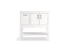 KOHLER K-33579-ASB Winnow 36" bathroom vanity cabinet with sink and quartz top, white - view 4