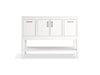 KOHLER K-33580-ASB Winnow 48" bathroom vanity cabinet with sink and quartz top, white - view 4