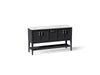 KOHLER K-33581-ASB Winnow 60" bathroom vanity cabinet with sinks and quartz top, slate grey