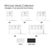 KOHLER K-33581-ASB Winnow 60" bathroom vanity cabinet with sinks and quartz top, slate grey - view 5