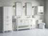 KOHLER K-33581-ASB Winnow 60" bathroom vanity cabinet with sinks and quartz top, white - view 3