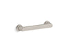 KOHLER K-33584 Winnow 4" cabinet pull, vibrant brushed nickel
