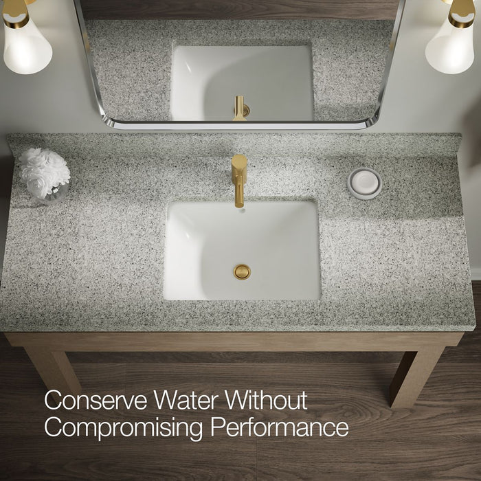 KOHLER K-33590-4K Elate Single-handle bathroom sink faucet, 1.0 gpm, vibrant brushed moderne brass - view 4