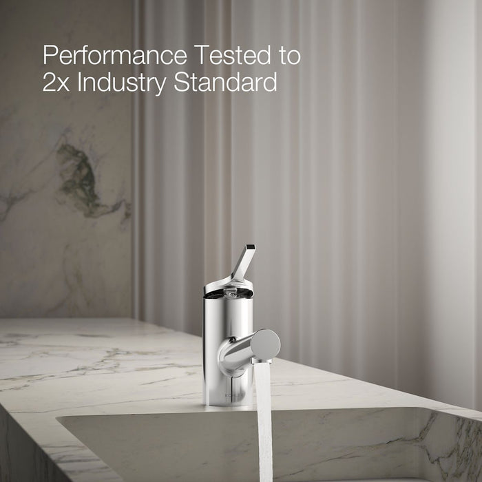 KOHLER K-33590-4N Elate Single-handle bathroom sink faucet, 0.5 gpm, polished chrome - view 2