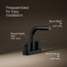 KOHLER K-33591-4K Elate Centerset Bathroom Sink Faucet, 1.0 GPM, matte black - view 4