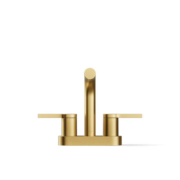 KOHLER K-33591-4K Elate Centerset Bathroom Sink Faucet, 1.0 GPM, vibrant brushed moderne brass - view 5