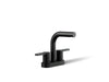 KOHLER K-33591-4N Elate Centerset Bathroom Sink Faucet, 0.5 GPM, matte black