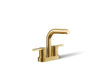 KOHLER K-33591-4N Elate Centerset Bathroom Sink Faucet, 0.5 GPM, vibrant brushed moderne brass