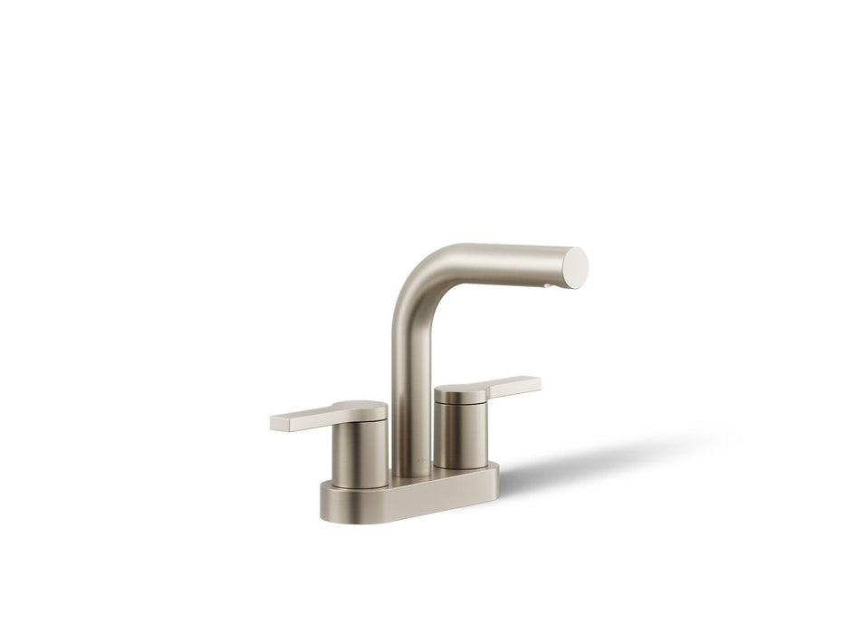 KOHLER K-33591-4N Elate Centerset Bathroom Sink Faucet, 0.5 GPM, vibrant brushed nickel