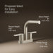 KOHLER K-33591-4N Elate Centerset Bathroom Sink Faucet, 0.5 GPM, vibrant brushed nickel - view 4