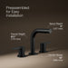 KOHLER K-33592-4K Elate Widespread Bathroom Sink Faucet, 1.0 GPM, matte black - view 4