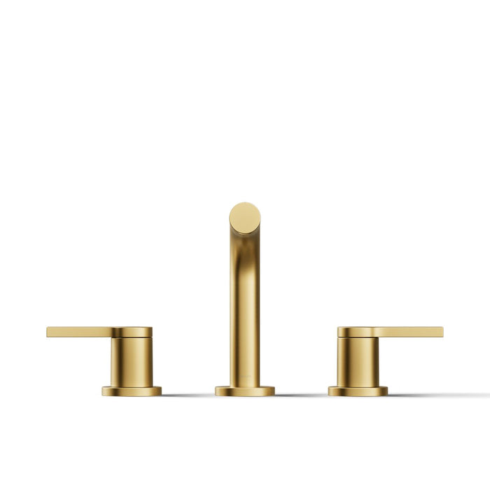 KOHLER K-33592-4K Elate Widespread Bathroom Sink Faucet, 1.0 GPM, vibrant brushed moderne brass - view 5