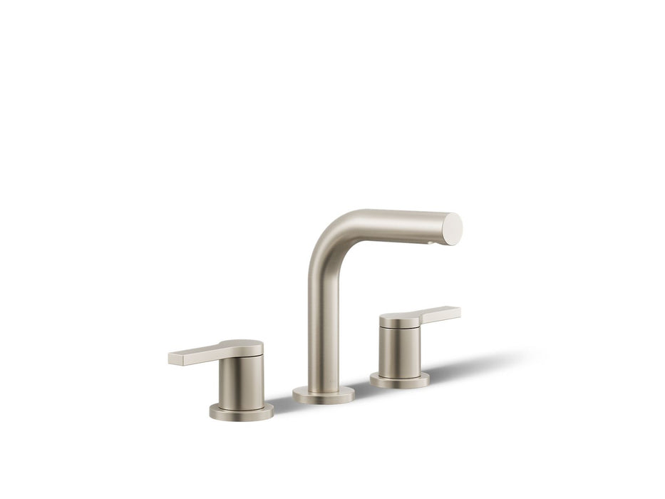 KOHLER K-33592-4K Elate Widespread Bathroom Sink Faucet, 1.0 GPM, vibrant brushed nickel