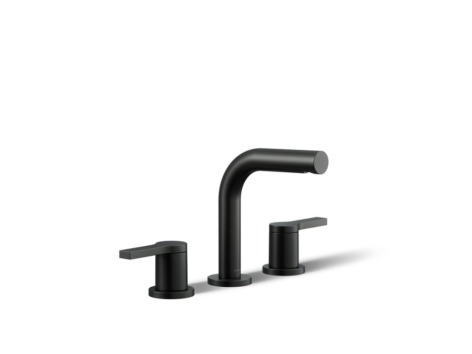 KOHLER K-33592-4N Elate Widespread Bathroom Sink Faucet, 0.5 GPM, matte black