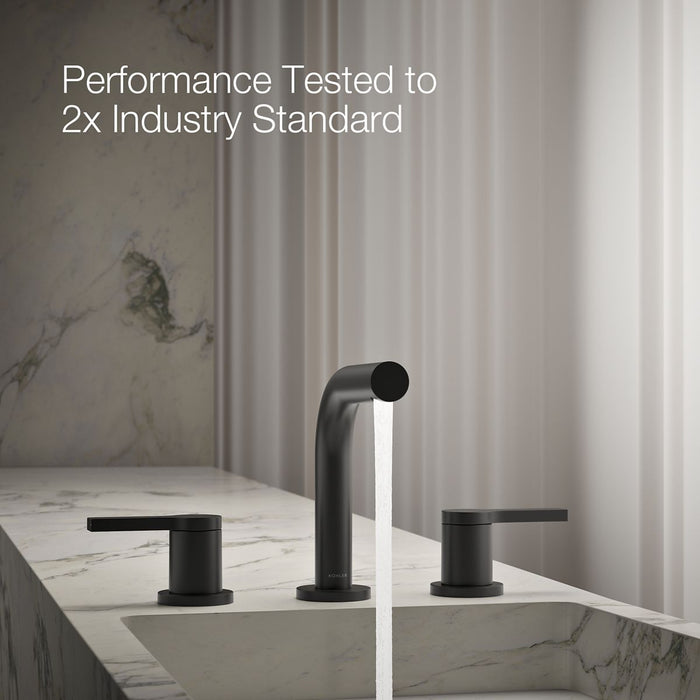 KOHLER K-33592-4N Elate Widespread Bathroom Sink Faucet, 0.5 GPM, matte black - view 2